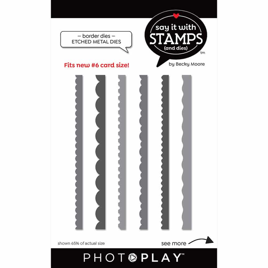 Photoplay Say it With Stamps Die Set Border Etched Dies (SIS2372)