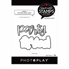 Load image into Gallery viewer, Photoplay Say It With Stamps Stamp & Die Set Party (SIS2680)