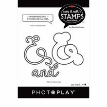 Load image into Gallery viewer, Photoplay Say It With Stamps Photopolymer Stamp & Die Set Ampersand/And (SIS2685/2686)
