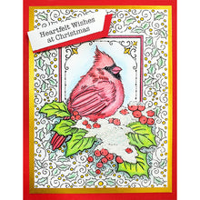 Load image into Gallery viewer, Stampendous Fran's Clear Stamps Christmas Frame (SSC1404)