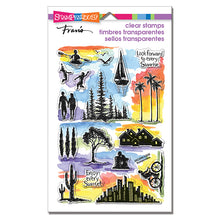 Load image into Gallery viewer, Stampendous! Fran's Clear Stamps - Sunrise Sunset PCS (SSC2006)