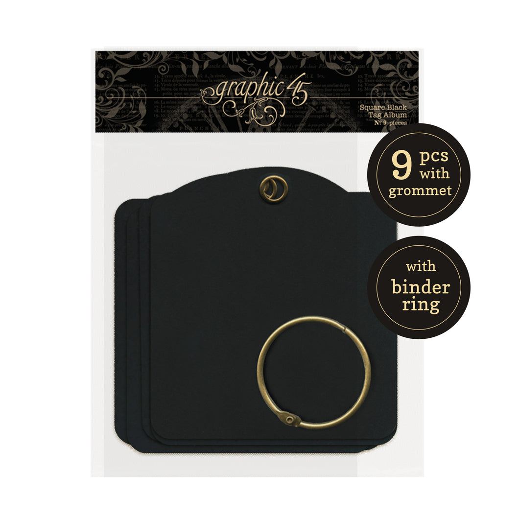 Graphic 45 Staples Square Black Tag Album (4501283)
