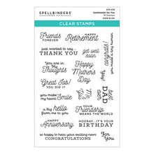 Load image into Gallery viewer, Spellbinders Paper Arts Clear Stamp Sentiments for You (STP-079)