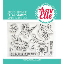 Load image into Gallery viewer, Avery Elle Photopolymer Clear Stamp & Die Set Sending Flowers (D-20-41)