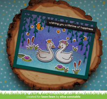 Load image into Gallery viewer, LawnFawn Photopolymer Clear Stamp & Die Set Swan Soiree (LF2220)