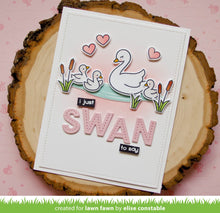 Load image into Gallery viewer, LawnFawn Photopolymer Clear Stamp & Die Set Swan Soiree (LF2220)