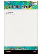 Load image into Gallery viewer, Tim Holtz Alcohol Ink Yupo Cardstock White 5s7 (TAC63339)