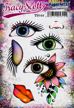 Load image into Gallery viewer, PaperArtsy Rubber Stamp Set Eyes designed by Tracy Scott (TS048)