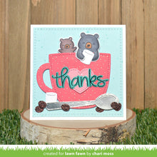 Load image into Gallery viewer, Lawn Fawn Photopolymer Clear Stamp & Die Set Thanks Thanks Thanks (LF2405/2406)