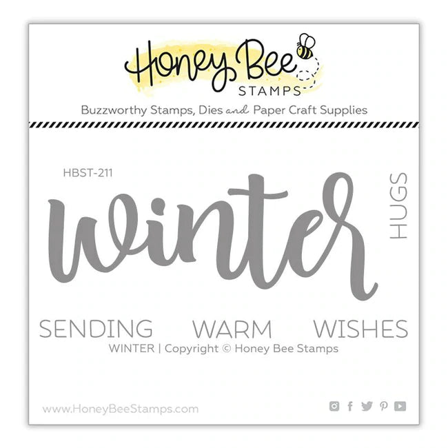 Honey Bee Stamps Winter Buzz Words (HBST-211)