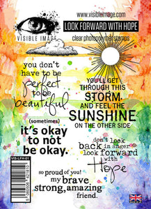 Visible Image- Clear Photopolymer Stamps- Look Forward with Hope (VIS-LFH-01)
