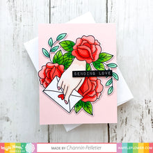 Load image into Gallery viewer, Waffle Flower Love Letter Stamp & Stencil Set