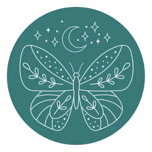 Spellbinders Paper Arts Wax Seal Stamp Mystic Butterfly (WS-012)