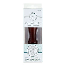 Load image into Gallery viewer, Spellbinders Paper Arts Wax Seal Stamp Wildflower Happy Birthday (WS-015)
