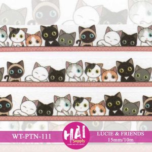 HAI Washi Tape Lucie and Friends (WT-PTN-111)