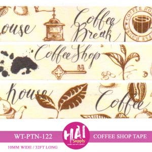 HAI Washi Tape Coffee Shop (WT-PTN-122)