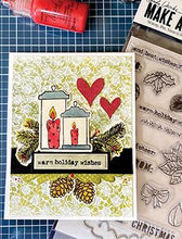 Load image into Gallery viewer, Wendy Vecchi Stamp, Die & Stencil Set Warm Wishes (WVZ75257)