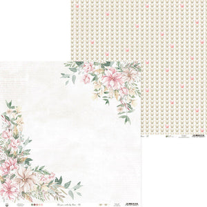P13 Let Your Creativity Bloom Collection 12x12 Scrapbook Paper Corner Blooms (P13-CRB-03)