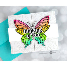 Load image into Gallery viewer, Pinkfresh Studio Clear Stamp, Die, & Stencil Set Butterflies (113321)