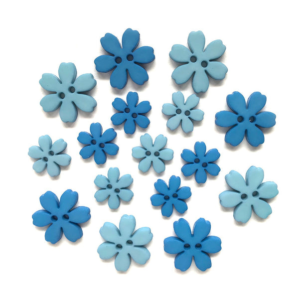 Buttons, Galore & More Flower Power Collection Cornflower (FLP106)