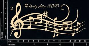 The Dusty Attic Chipboard - Music Flourish #2 (DA1397)