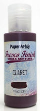Load image into Gallery viewer, PaperArtsy Fresco Finish Chalk Acrylics Claret Translucent (FF31)