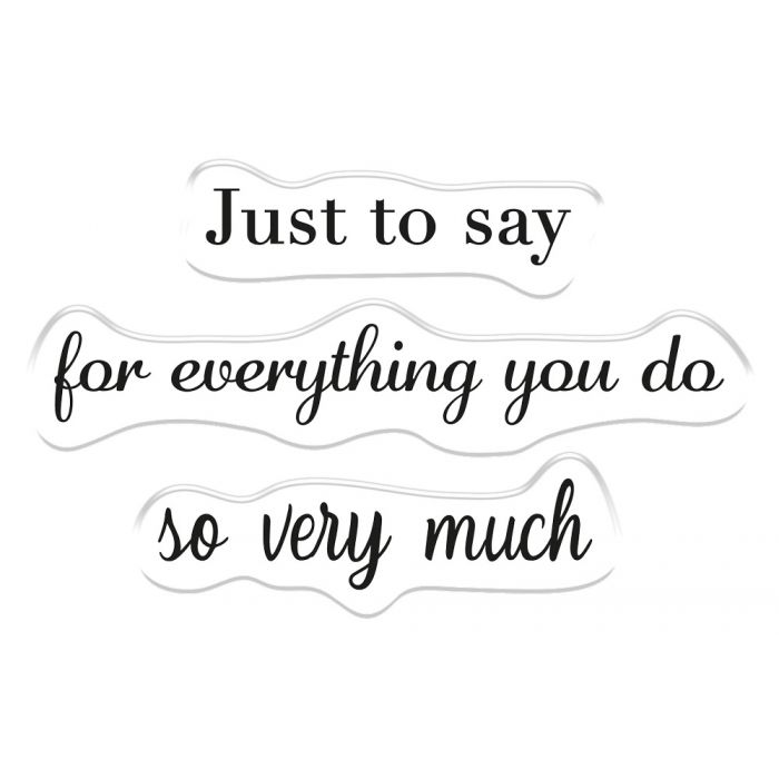 Gemini Stamp & Die Set Thank You for Everything