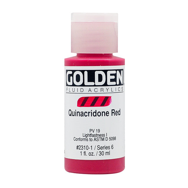 Golden Fluid Acrylics Quinacridone Red (2310-1)
