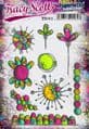 Load image into Gallery viewer, PaperArtsy Rubber Stamp Set Bursts & Buds designed by Tracy Scott (TS001)