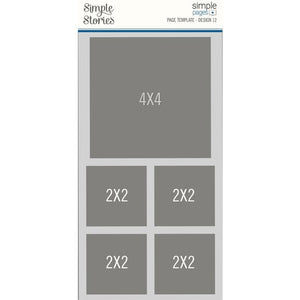 Simple Stories Simple Pages Photo Mat Template Design 12 (15971)