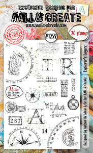 AALL & CREATE A6 Stamp Set Explorer's Layers  #1259