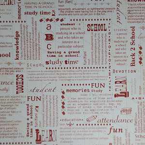 Adornit Carole's Creations School Academy Collection 12x12 Scrapbook Paper Education Defined