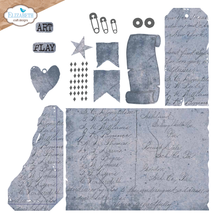 Load image into Gallery viewer, Elizabeth Craft Designs Playful grunge (fits passport XL) (2241)
