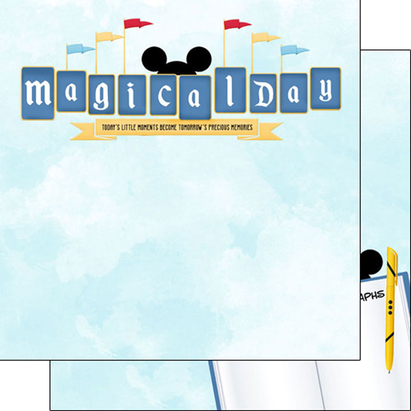 Scrapbook Customs 12x12 Scrapbook Paper Magical Day Paper (30512)