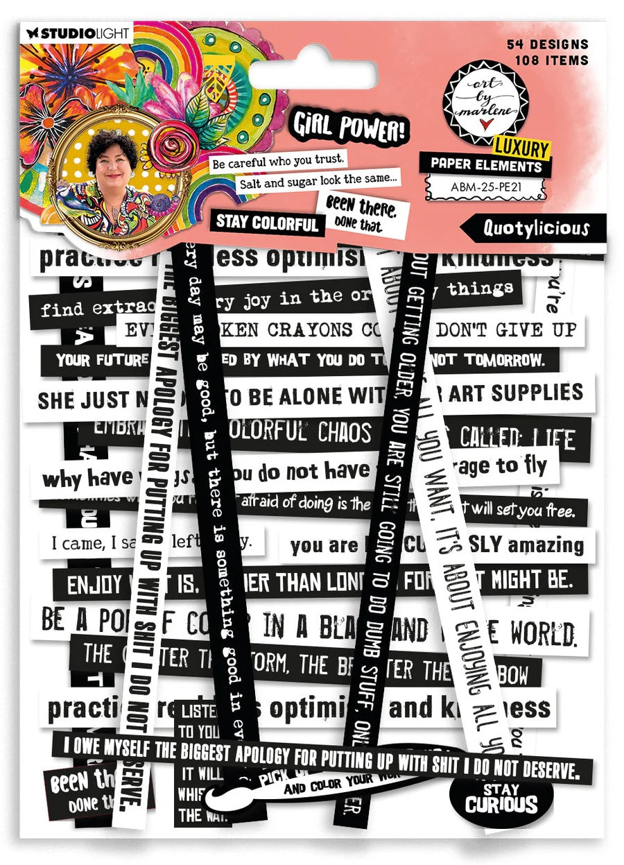 Art By Marlene Paper Elements A Lot of Quotes (ABM-25-PE21)