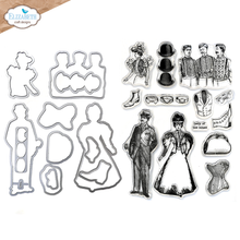 Load image into Gallery viewer, Elizabeth Craft Designs Mr and Mrs Stamp and Die set (CSD400)
