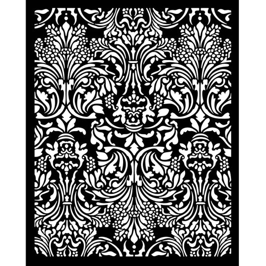 Stamperia Sir Vagabond in Fantasy World Collection Stencil Damask (KSTD158)
