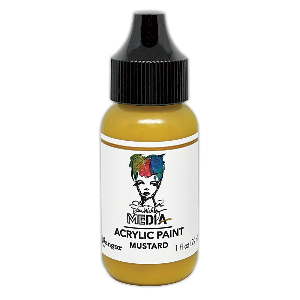 Dina Wakley MEdia Acrylic Paint Mustard (MDQ85515)