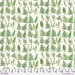 Tim Holtz Freespirit Fabric Green Ferns (PWTH265.GREEN)