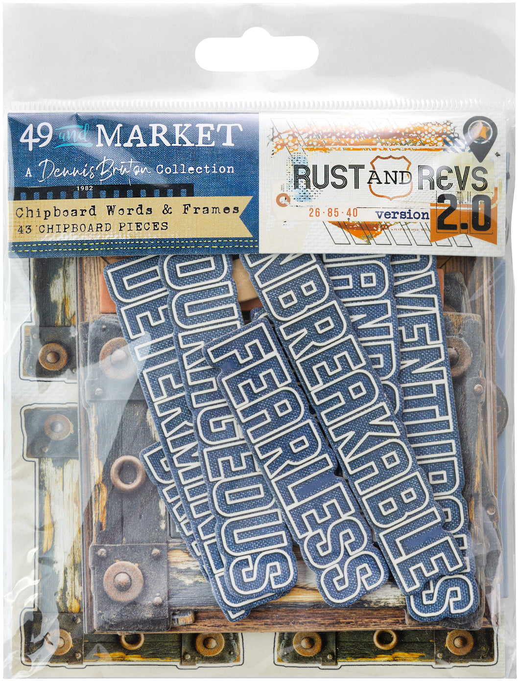 49 and Market Rust & Revs 2.0 Chipboard Set (RR2-31553)