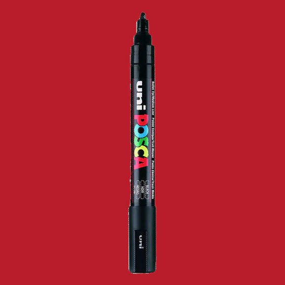 Posca Paint Marker 1.8-2.5mm Bullet Shaped Ruby Red PC-5M