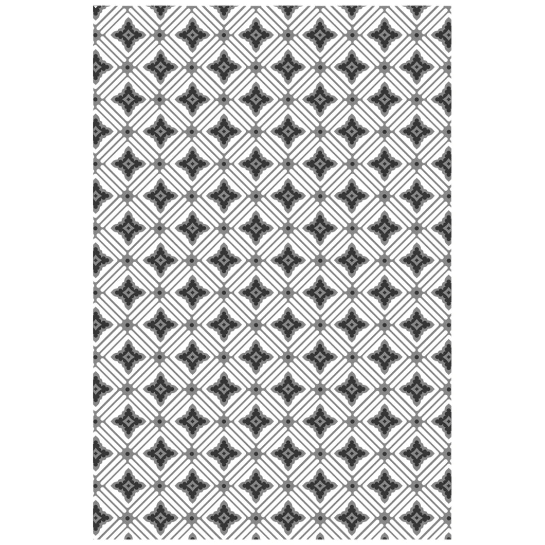 Sizzix Multi Level Textured Impressions Embossing Folder - Vault Diamond by Tim Holtz (666867)