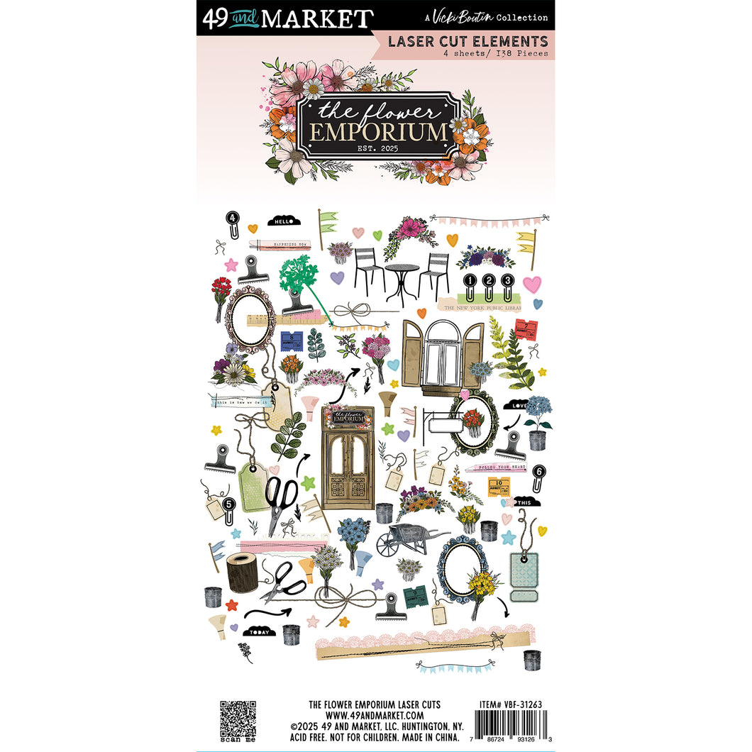 49 and Market The Flower Emporium Laser cut Elements (VBF-31263 )
