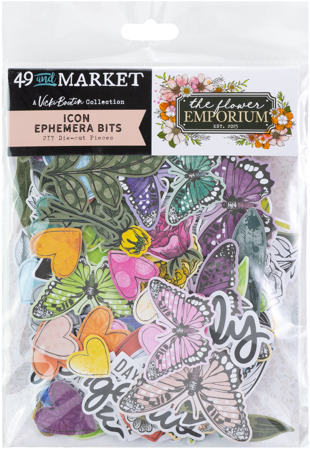 49 and Market The Flower Emporium Icon Ephemera Bits (VBF-31270)