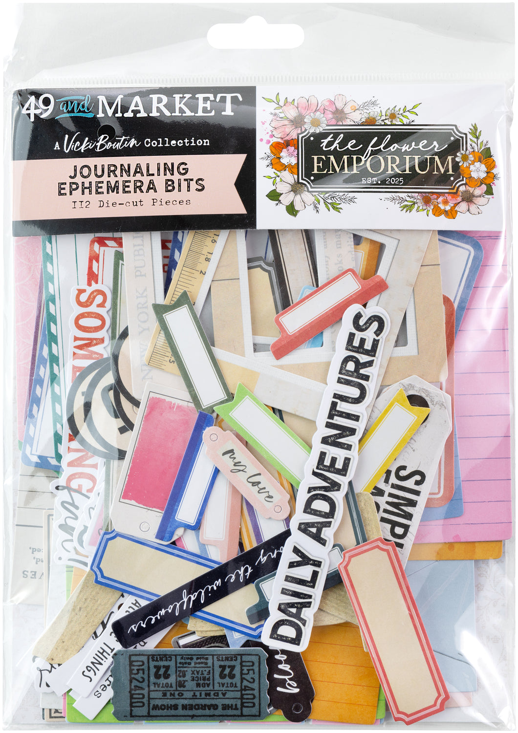 49 and Market The Flower Emporium Journaling Ephemera Bits ( VBF-31287)