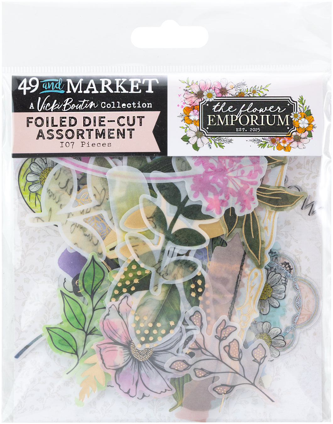 49 and Market The Flower Emporium Foiled Diecuts (VBF-31294)