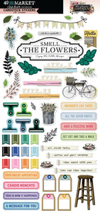 49 and Market The Flower Emporium Cardstock Stickers (VBF-31300 )
