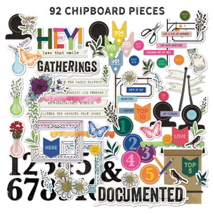 49 and Market The Flower Emporium Chipboard Bits (VBF-31324 )