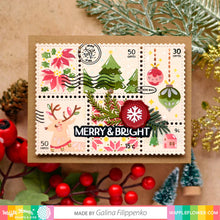 Load image into Gallery viewer, Waffle Flower Postage Christmas Stencil (421425)
