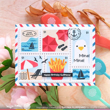 Load image into Gallery viewer, Waffle Flower Postage Beach Days Stencil (421712)

